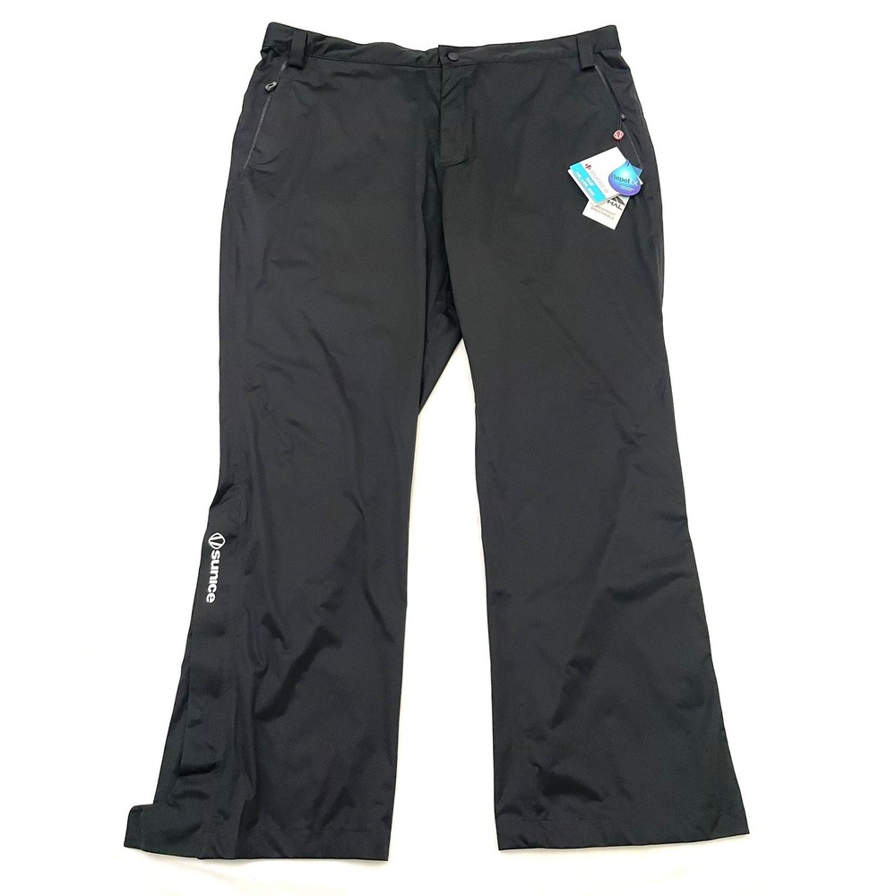 NEW Sunice Richard Zephal Elite Waterproof Rain Pants Mens 3XL Black Lightweight
